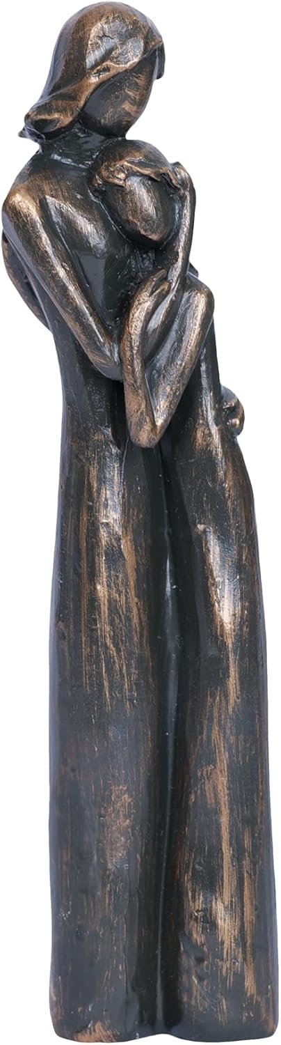 Mom Birthday Gift from Daughter Mother and Daughter Figurine 7" Hand Painted Sculpted Statue Meaningful for Mama Women