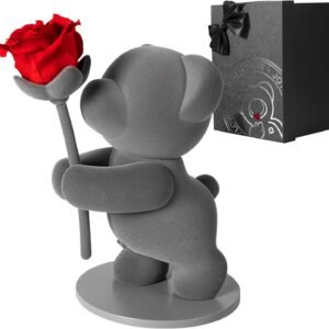 Eternal Real Rose Romantic Gift with Elegant Gift Box for Girlfriend Wife Her in Valentine's Day, Birthday, Christmas