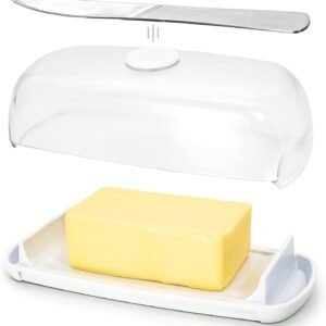 European Size Magnetic Butter Keeper, Easy Scoop, No Mess Lid