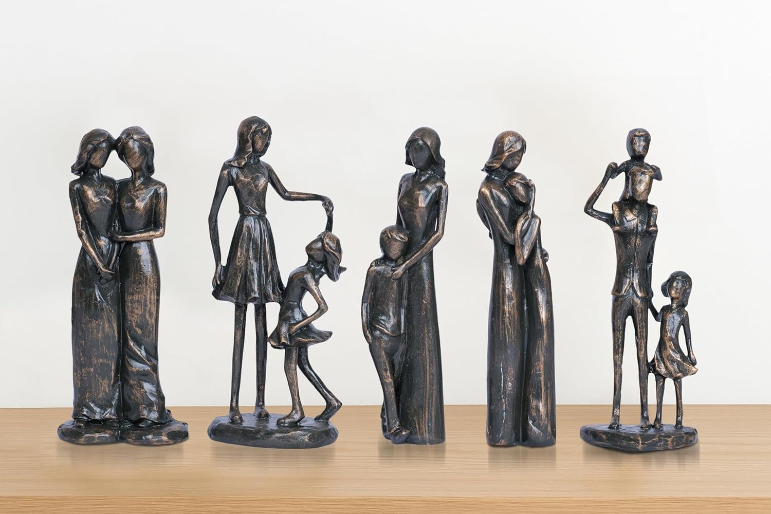 Mom Birthday Gift from Daughter Mother and Daughter Figurine 7" Hand Painted Sculpted Statue Meaningful for Mama Women - 图片 4